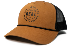 REAL Surf Supply Hat-Carmel/Black