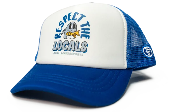 REAL Locals Only Hat-Royal/White