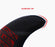Futures Alpha Reverse 3/2 Twin  Twin Fin Set-Carbon/Red