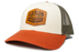 REAL Shred Supply Leather Badge Hat-Cream/Loden/Dark Orange