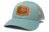REAL Shred Supply Leather Badge Hat-Smoke Blue/Aluminum