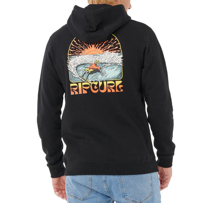 Rip Curl Grateful Shred Zip Hooded Sweatshirt-Black
