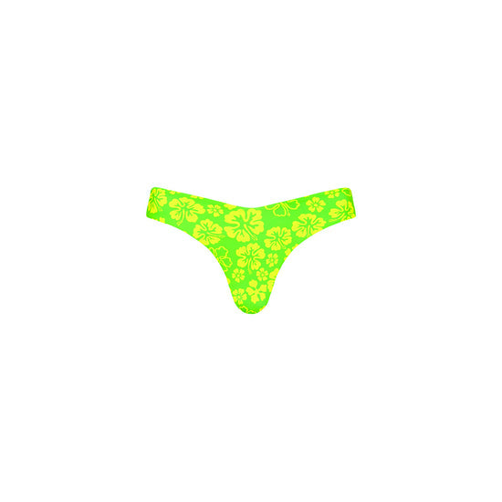 Kulani Kinis Cheeky V  Bottom-Aloha Lime