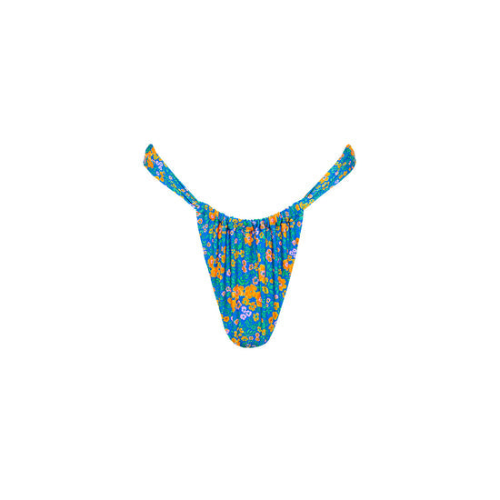 Kulani Kinis Ruched Thong Bottom-Ocean Potion