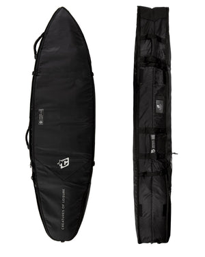 Creatures Shortboard Quad Coffin DT2 Boardbag-Black Silver