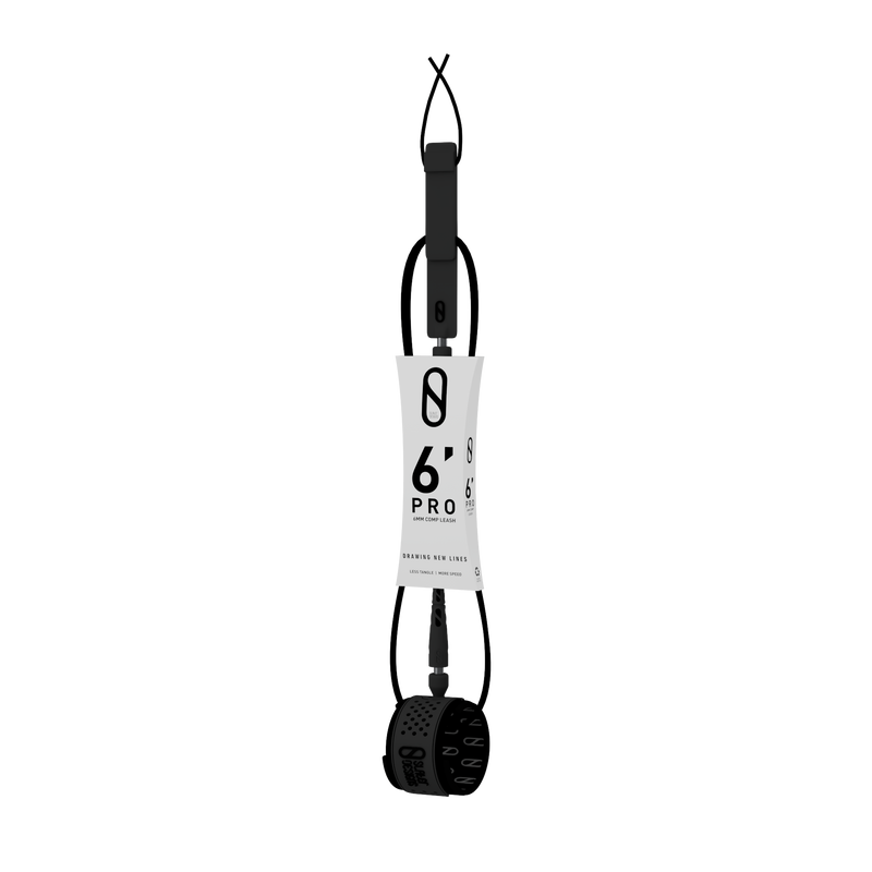 Slater Designs Comp Leash-Black-6' x 6mm