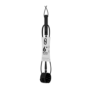 Slater Designs Regular Leash-Black-6' x 7mm