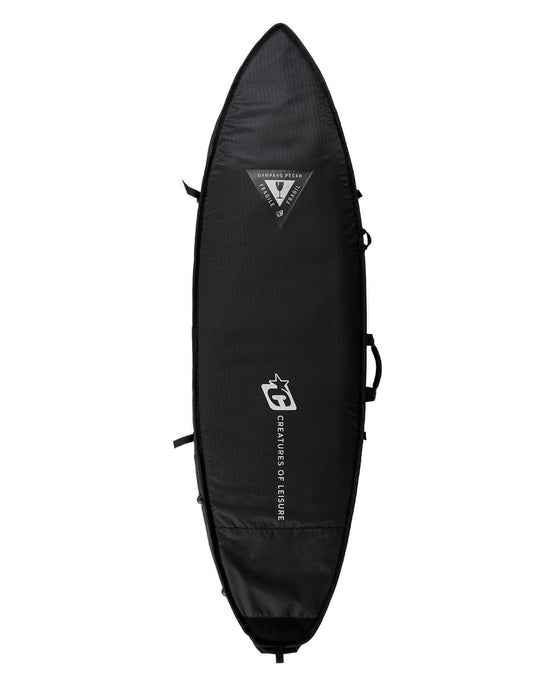 Creatures Shortboard Triple DT2 Boardbag-Black Silver