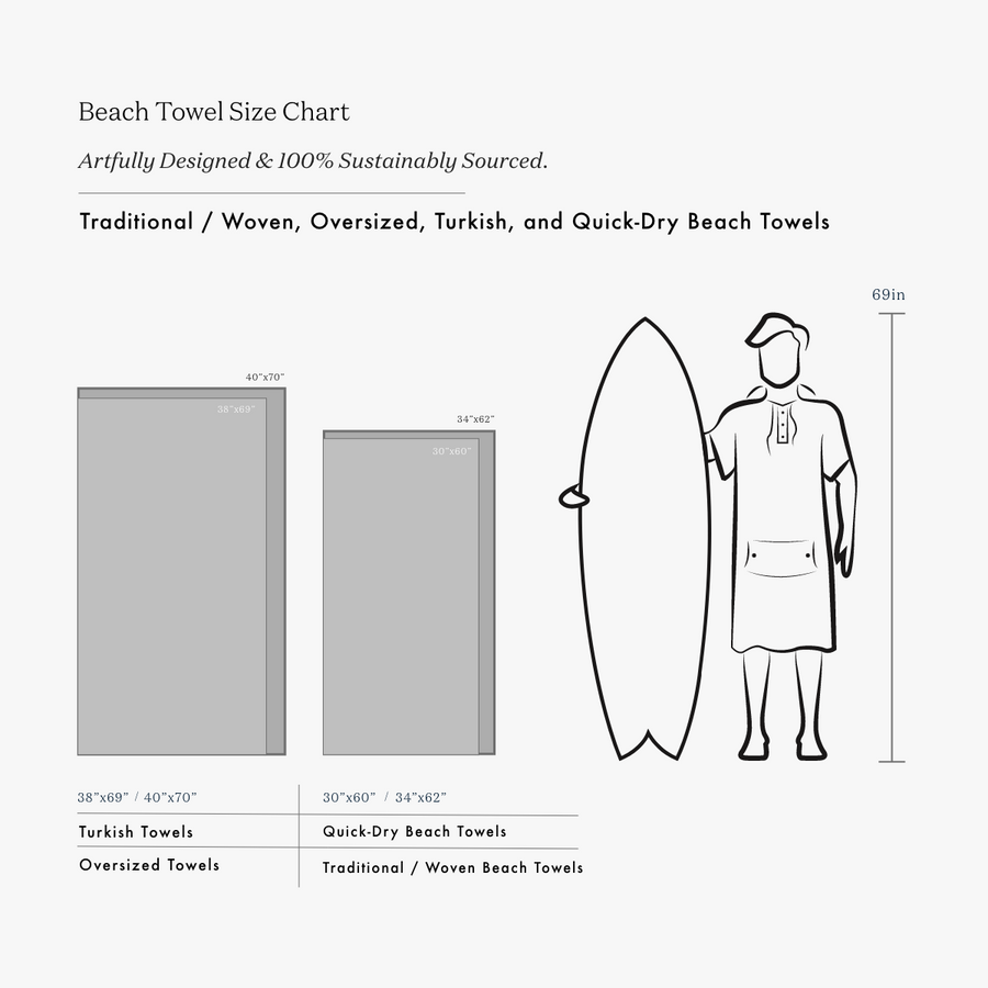 Slowtide Sun Dazed Beach Towel-Green