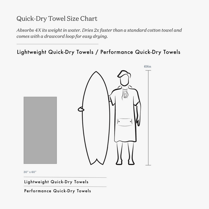 Slowtide El Cap Lightweight QD Towel-Multi