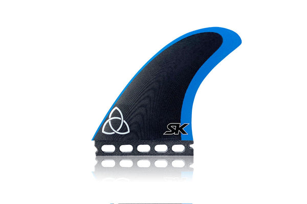 NVS Apex Series Stu Kenson Twinzer (S) Fin Set-Black/Blue — REAL