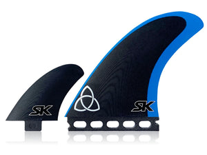NVS Stu Kenson Twinzer 0-Degree Apex G10 Twin Fin Set-Small