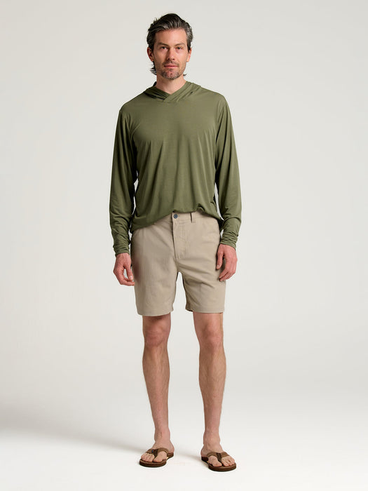 Free Fly Topogrid Shorts-Vintage Khaki