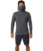 O'Neill TRVLR UPF Elevated Hooded Sun Shirt-Dark Shadow