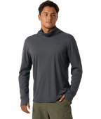 O'Neill TRVLR UPF Elevated Hooded Sun Shirt-Dark Shadow