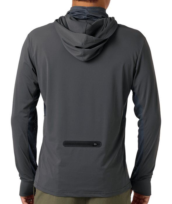 O'Neill TRVLR UPF Elevated Hooded Sun Shirt-Dark Shadow