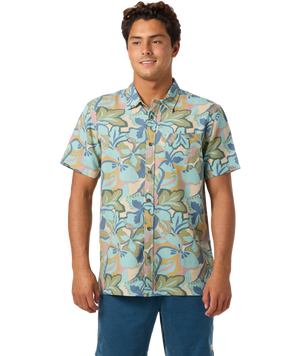 O'Neill OG Print Standard Woven Shirt-Blue Fusion