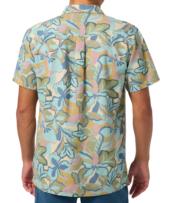 O'Neill OG Print Standard Woven Shirt-Blue Fusion