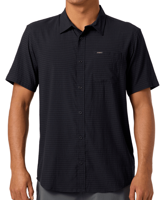 O'Neill TRVLR Perforated Standard Woven Shirt-Black