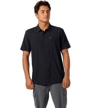O'Neill TRVLR Perforated Standard Woven Shirt-Black