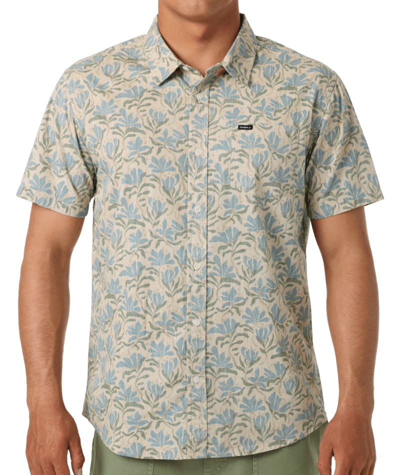 O'Neill Terrace Standard Woven S/S Shirt-Lt Khaki