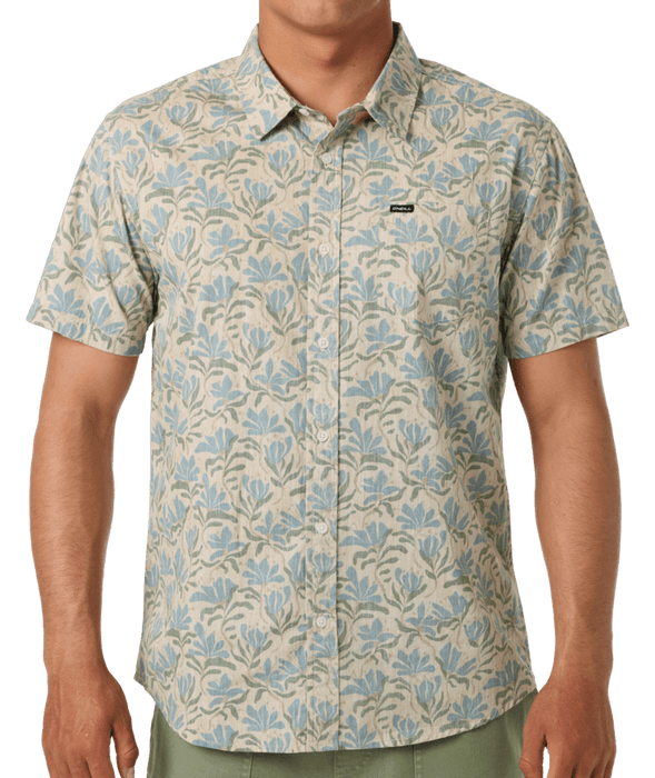 O'Neill Terrace Standard Woven S/S Shirt-Lt Khaki