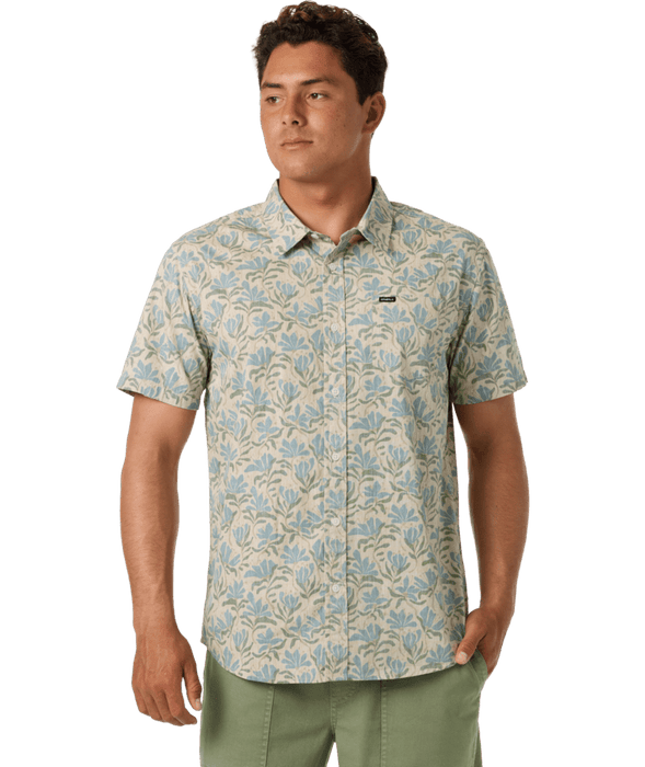 O'Neill Terrace Standard Woven S/S Shirt-Lt Khaki