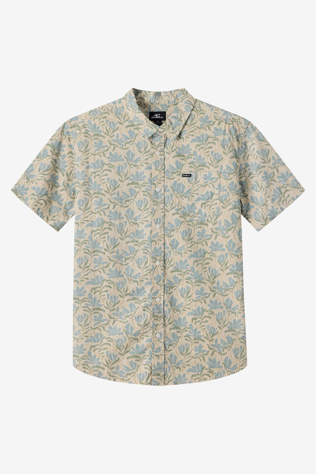 O'Neill Terrace Standard Woven S/S Shirt-Lt Khaki