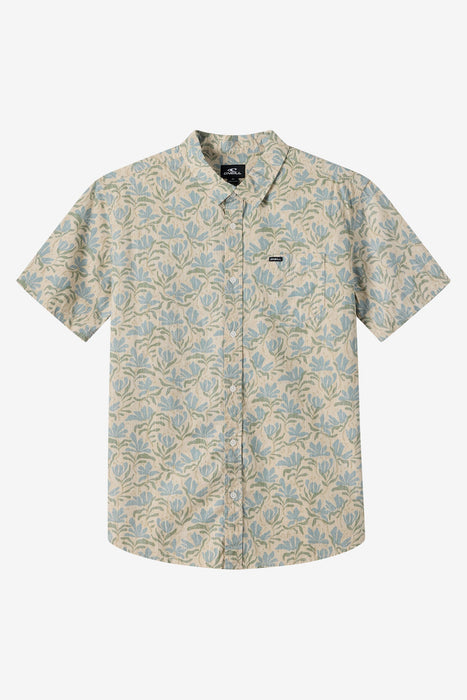 O'Neill Terrace Standard Woven S/S Shirt-Lt Khaki
