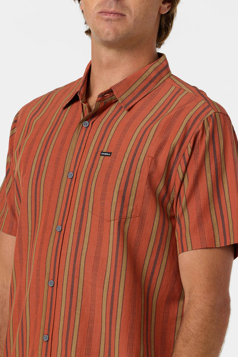 O'Neill Oasis Standard Woven S/S Shirt-Clay