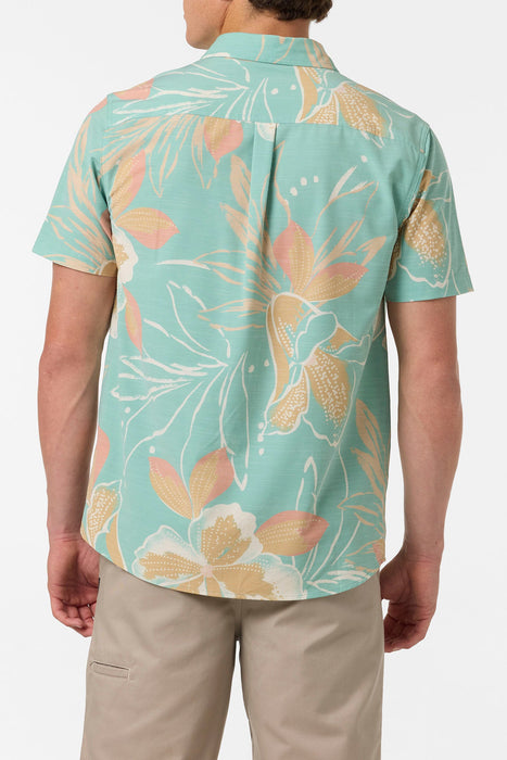 O'Neill UPF Slub Standard Woven S/S Shirt-Green