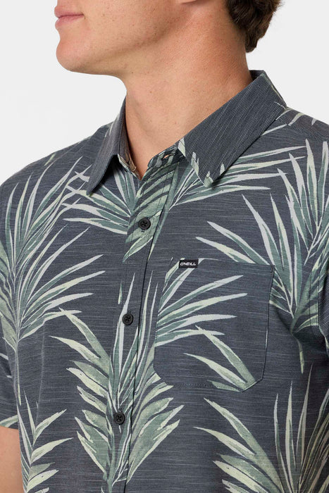O'Neill UPF Slub Relaxed Woven Shirt-Black 2