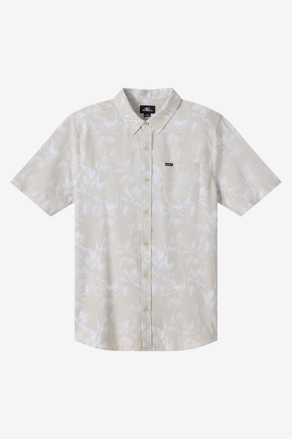 O'Neill UPF Slub Relaxed Woven Shirt-Lgt Khaki2