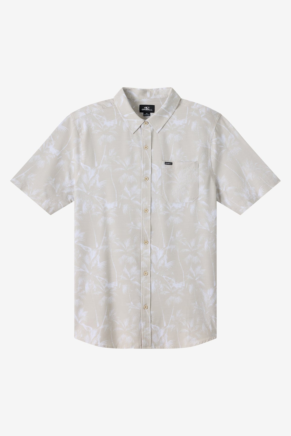 O'Neill UPF Slub Relaxed Woven Shirt-Lgt Khaki2