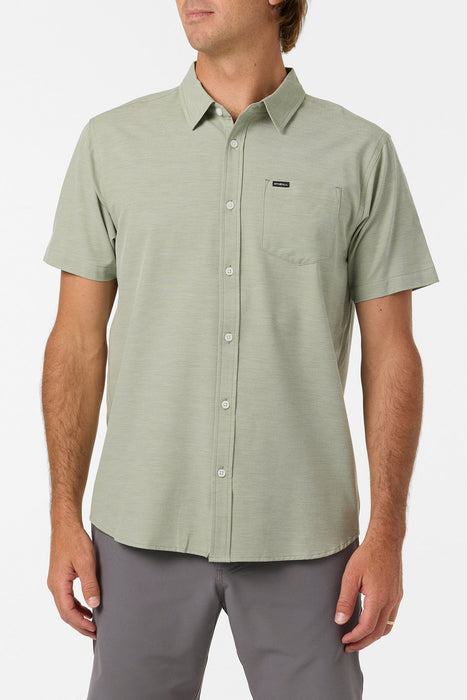O'Neill Light Check Standard S/S Shirt-Oil Green