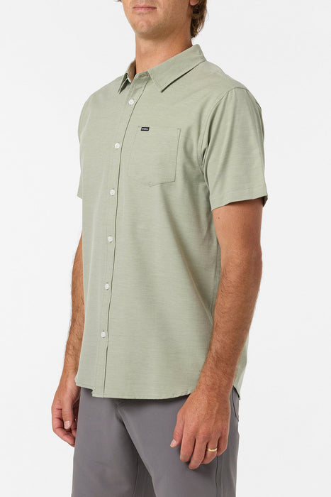 O'Neill Light Check Standard S/S Shirt-Oil Green