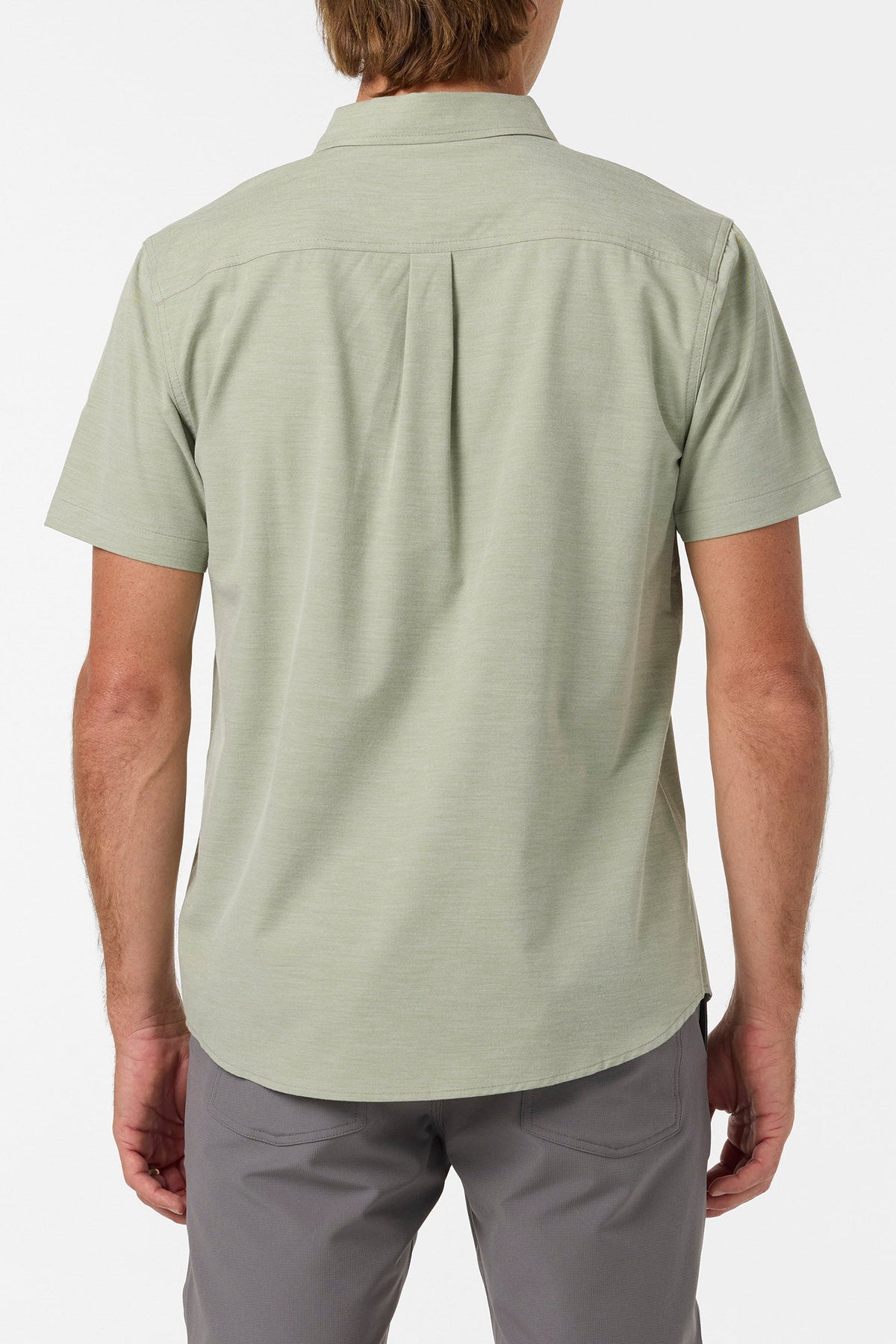 O'Neill Light Check Standard S/S Shirt-Oil Green