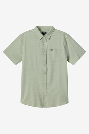 O'Neill Light Check Standard S/S Shirt-Oil Green