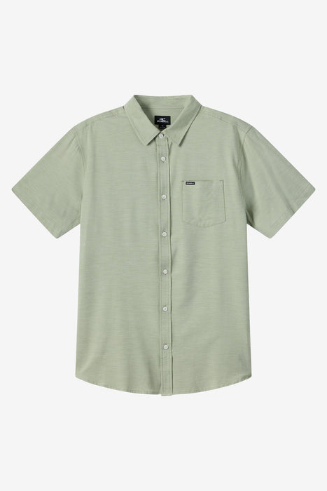 O'Neill Light Check Standard S/S Shirt-Oil Green