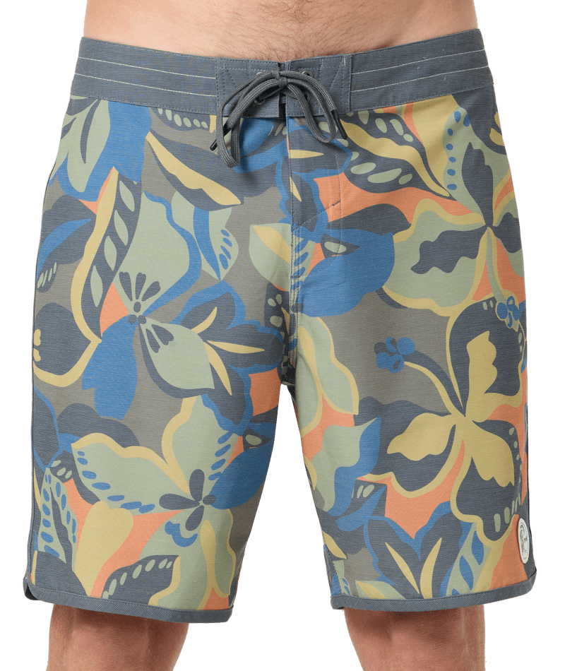 O'Neill OG Print Scallop 18'' Boardshorts-Dark Shadow