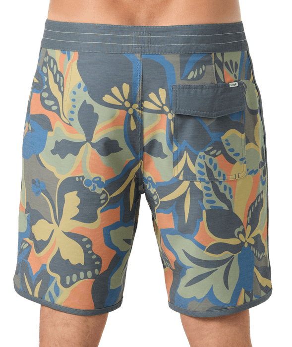 O'Neill OG Print Scallop 18'' Boardshorts-Dark Shadow