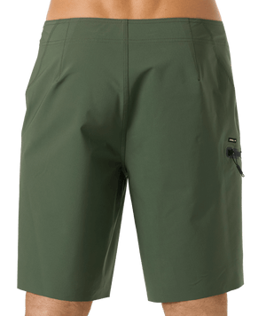 O'Neill Hyperfreak Tech Solid 19'' Boardshorts-Dark Olive— Alternate View
