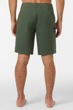 O'Neill Hyperfreak Tech Solid 19'' Boardshorts-Dark Olive