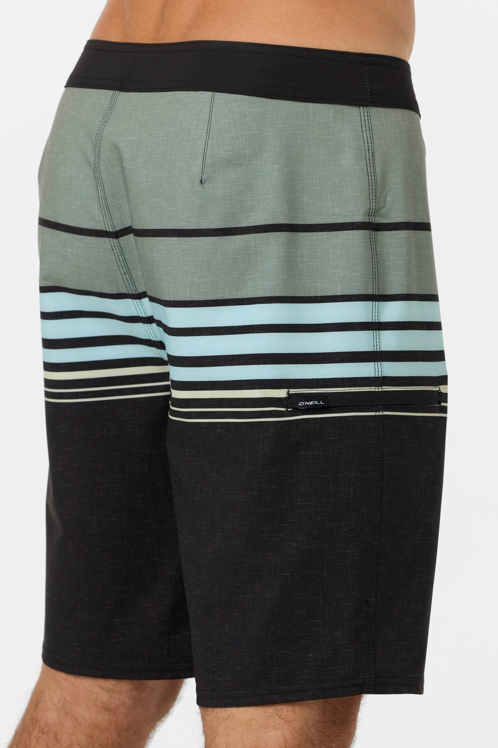 O'Neill Hyperfreak Heat Stripe 20 Boardshorts-Black