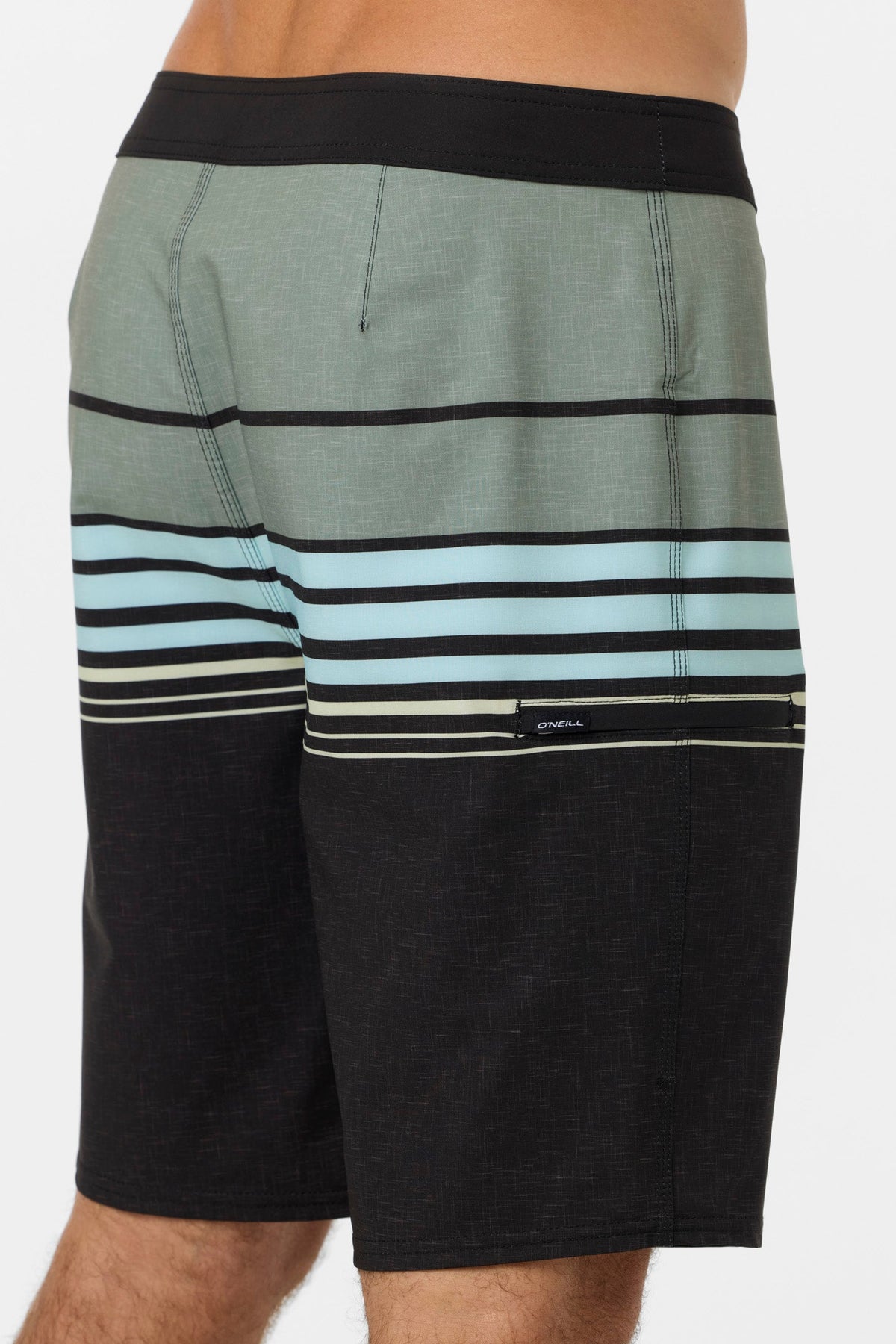 O'Neill Hyperfreak Heat Stripe 20 Boardshorts-Black