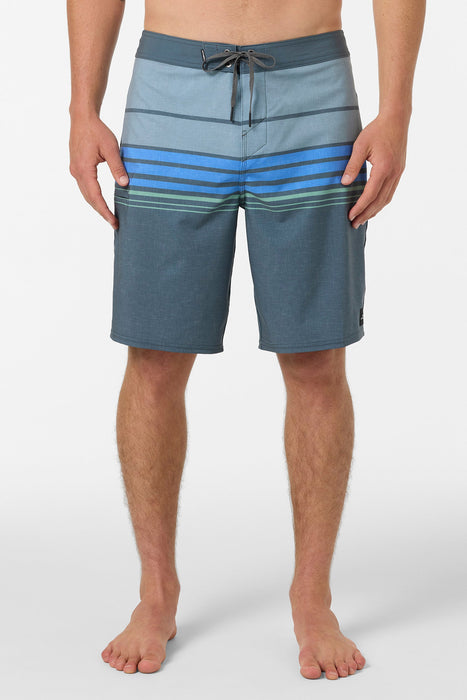O'Neill Hyperfreak Heat Stripe 20 Boardshorts-Dark Slate