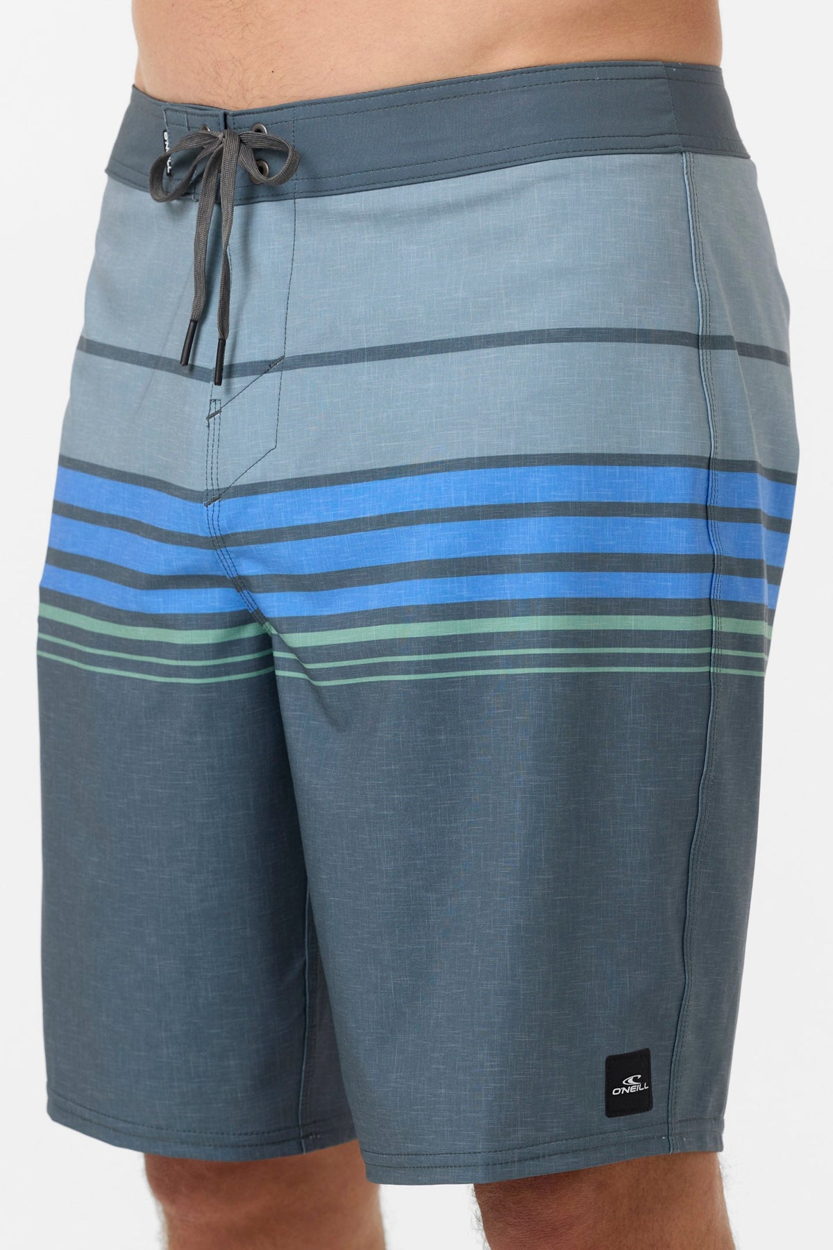 O'Neill Hyperfreak Heat Stripe 20 Boardshorts-Dark Slate