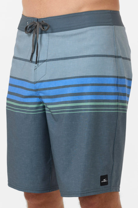 O'Neill Hyperfreak Heat Stripe 20 Boardshorts-Dark Slate