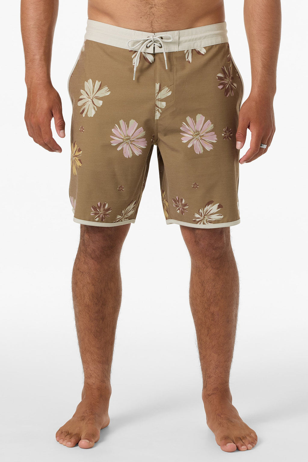 O'Neill Cruzer Scallop 18'' Boardshorts-Dark Khaki
