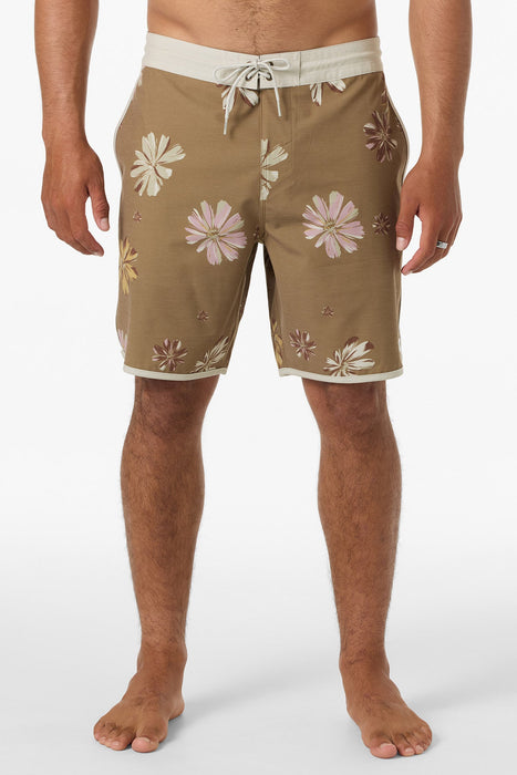 O'Neill Cruzer Scallop 18'' Boardshorts-Dark Khaki